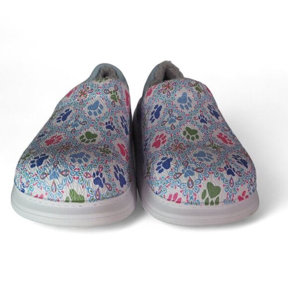 The Animal Rescue Site Greater Good Paw Print Faux Fur Lined Slippers Women's 10 - Picture 3 of 13